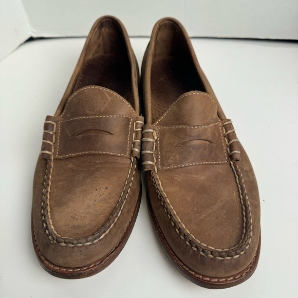 J. Crew Men’s Camden Distressed Leather Penny Loafers main image 6